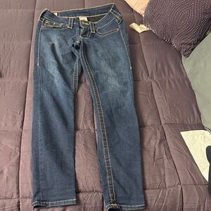 True Religion Dark Blue Women's Skinny Jeans